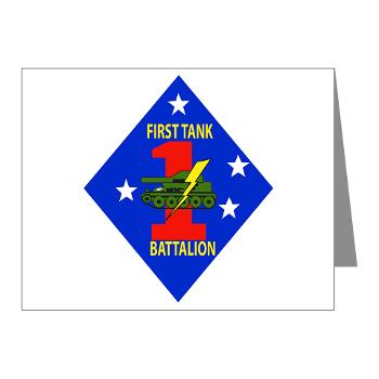 1TB1MD - M01 - 02 - 1st Tank Battalion - 1st Mar Div - Note Cards (Pk of 20) - Click Image to Close